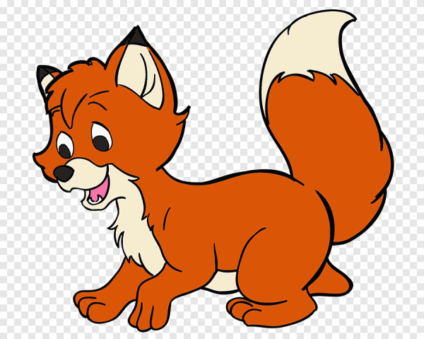 Лиса клипарт на прозрачном фоне