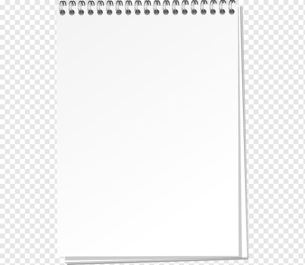 Лит блокнота на белом фоне