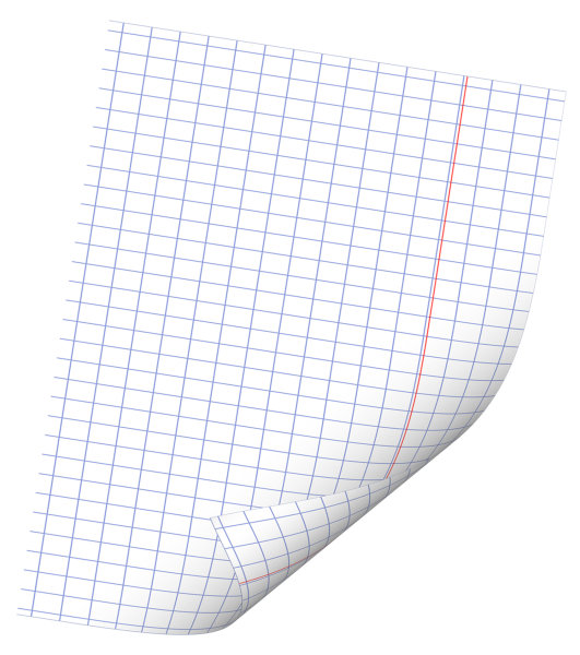 Тетрадный лист в клетку