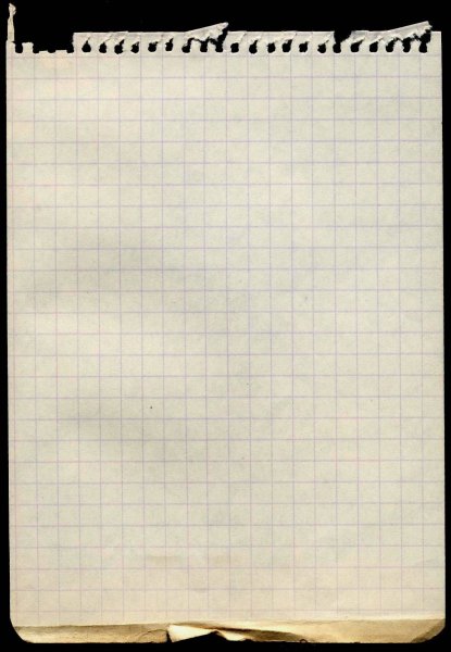 Лист бумаги в клеточку