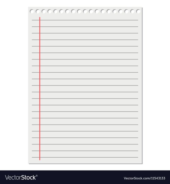 Листок из тетради в линейку