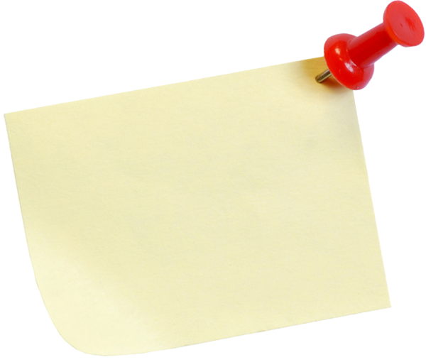 Лист бумаги с кнопкой