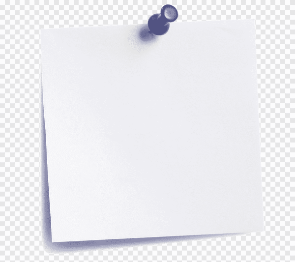 Лист бумаги с кнопкой