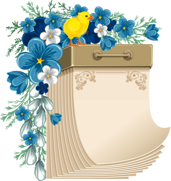 Календарный лист красивый