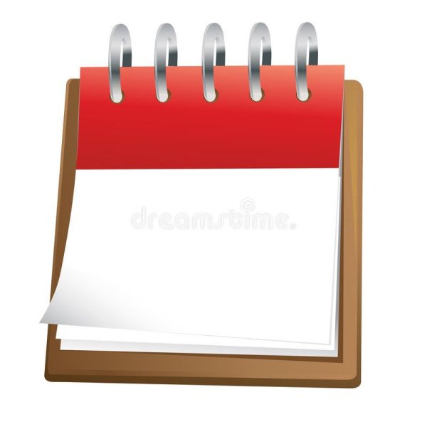 Лист календаря пустой