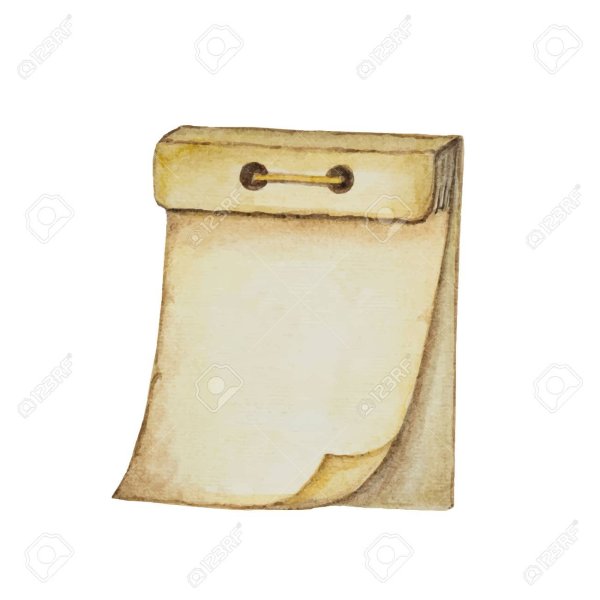 Отрывной календарь чистый лист