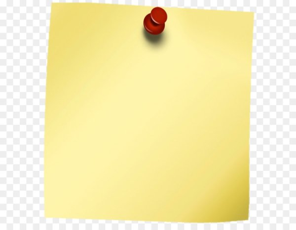 Листок для заметок без фона