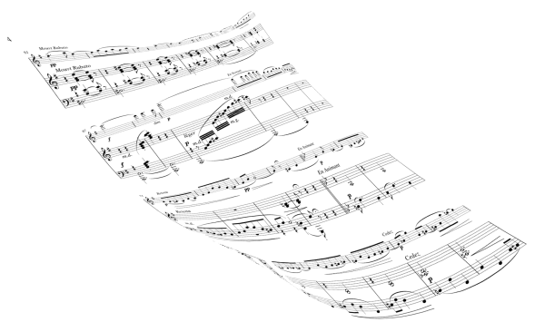 Нотные листы на прозрачном фоне для фотошопа