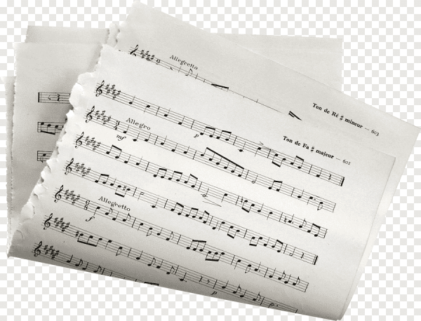 Ноты бумага обрывки