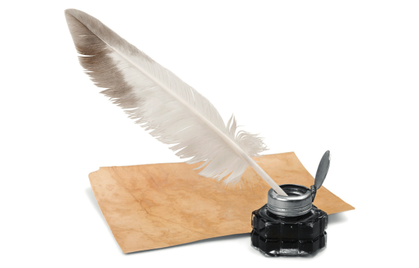 Перо и чернильница