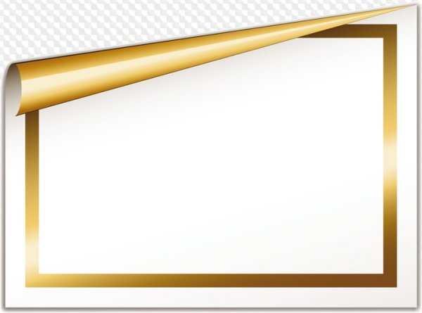 Рамка с загнутым уголком