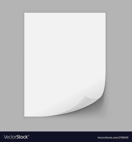 Лист бумаги с загнутым уголком