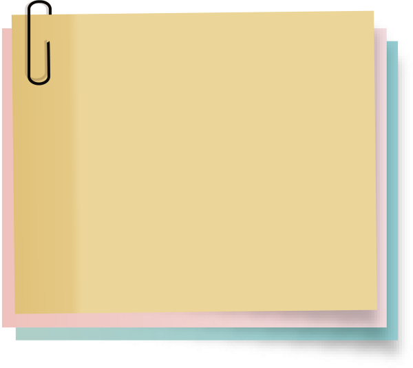 Лист со скрепкой