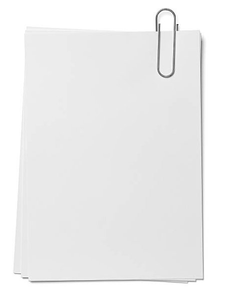 Бумажка на скрепке