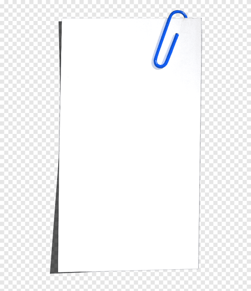 Лист со скрепкой