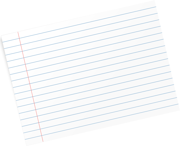 Тетрадный лист в линию