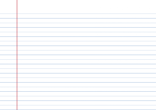 Тетрадь в широкую линейку