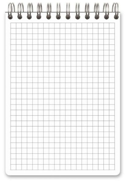 Листы для блокнота в клеточку