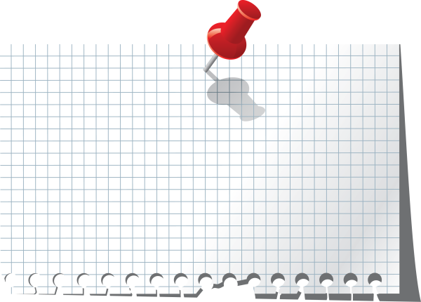 Тетрадный лист в клетку