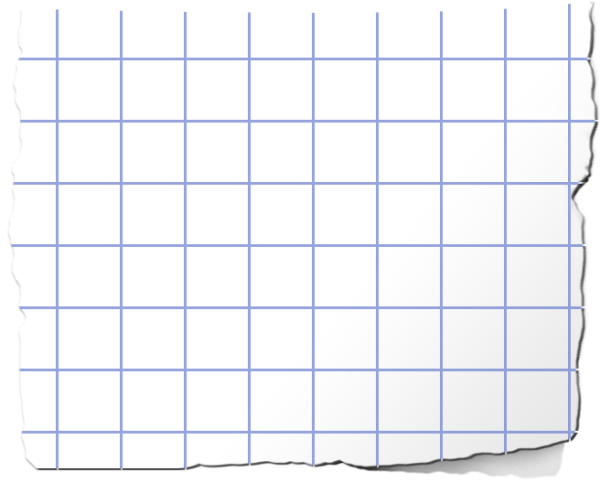 Лист в клетку прозрачный