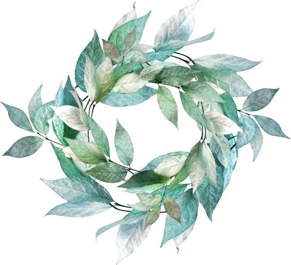 Листья акварель