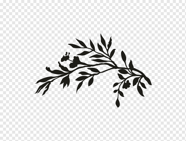 Веточка силуэт