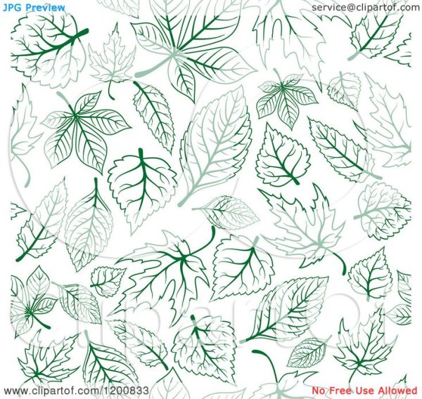 Виноградные листья паттерн