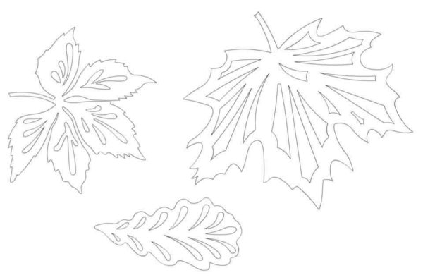 Вытынанки листья