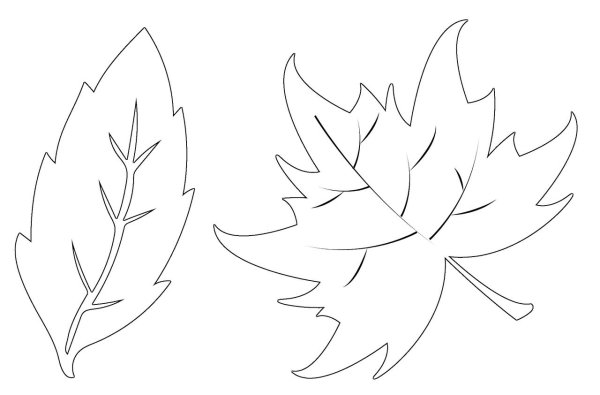 Вытынанки осенние листья