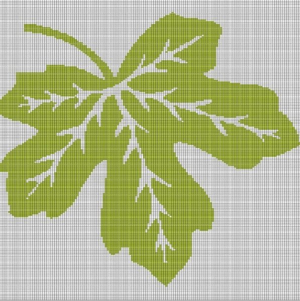 Листочки для украшения окон