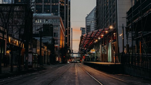 Улица современного города