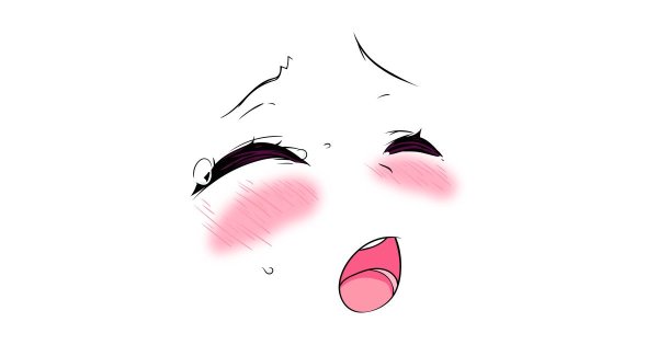 Анимешные глаза и рот