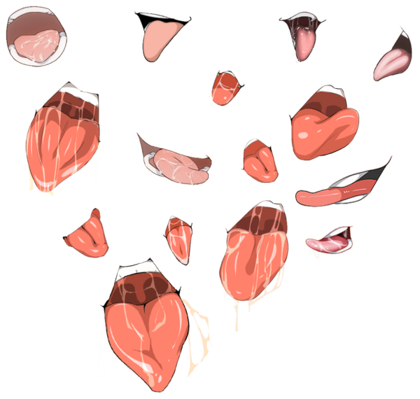 Аниме рот без фона