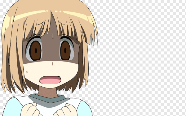 Испуганное лицо аниме