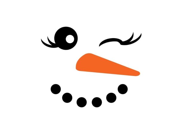 Лицо снеговика