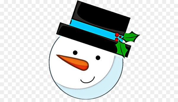 Маска снеговика