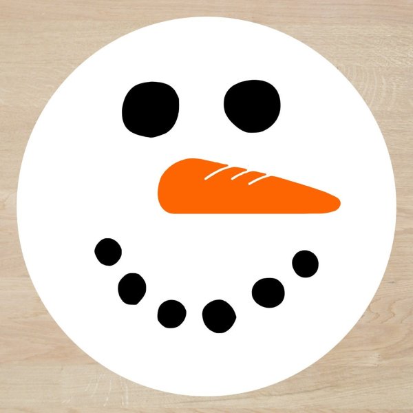 Лицо снеговика