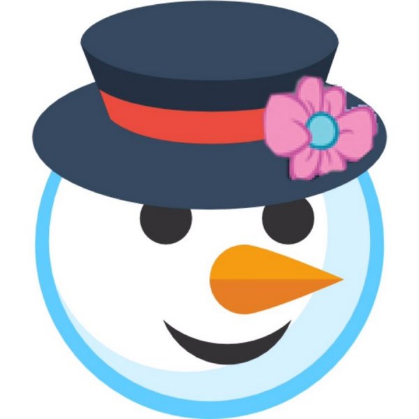 Маска снеговика