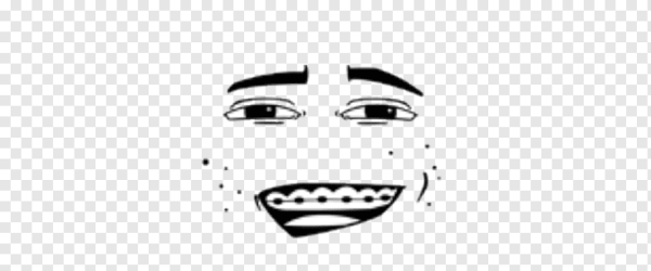 Лицо из РОБЛОКСА на прозрачном фоне