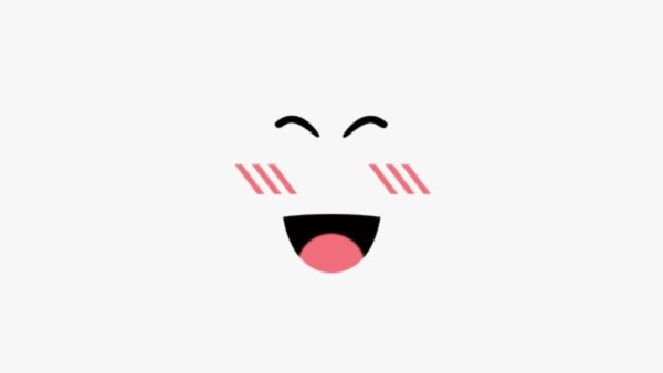 Лицо из РОБЛОКСА на прозрачном