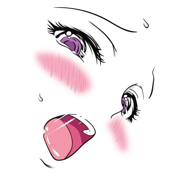 Аниме глаза ахегао