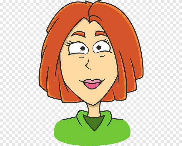 Женское лицо мультяшное