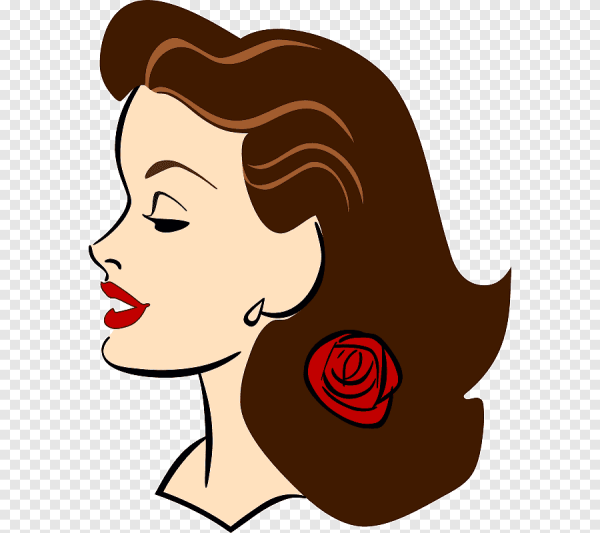 Женское лицо вектор