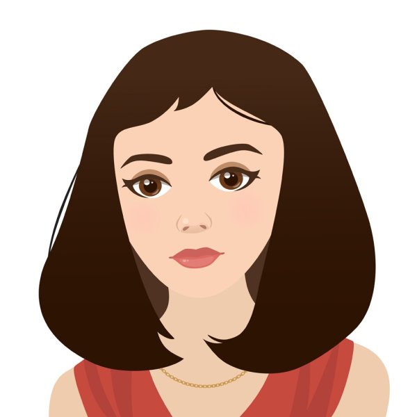 Мультяшные женщины с каре