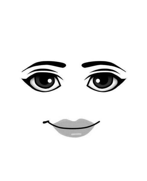 Лицо из РОБЛОКСА С губами