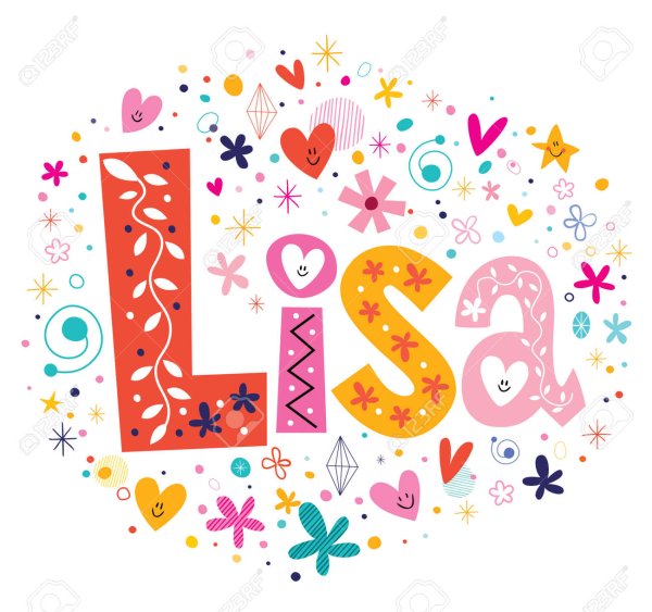 Красивая надпись имени Лиза