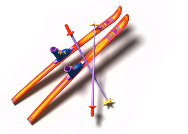 Лыжи и палки