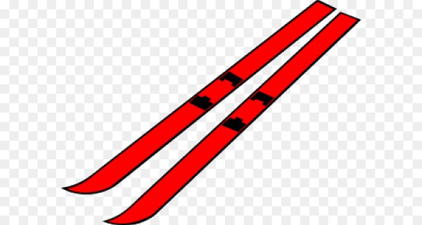 Лыжи на прозрачном фоне