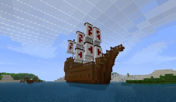 Лодка из майна