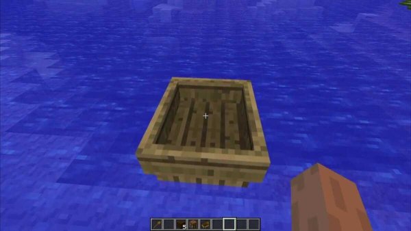 Катер в МАЙНКРАФТЕ
